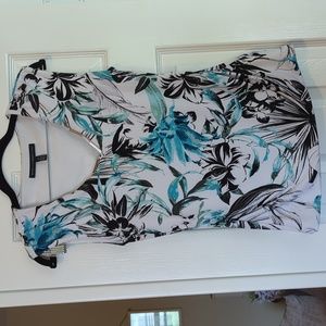 Whbm tropical blouse